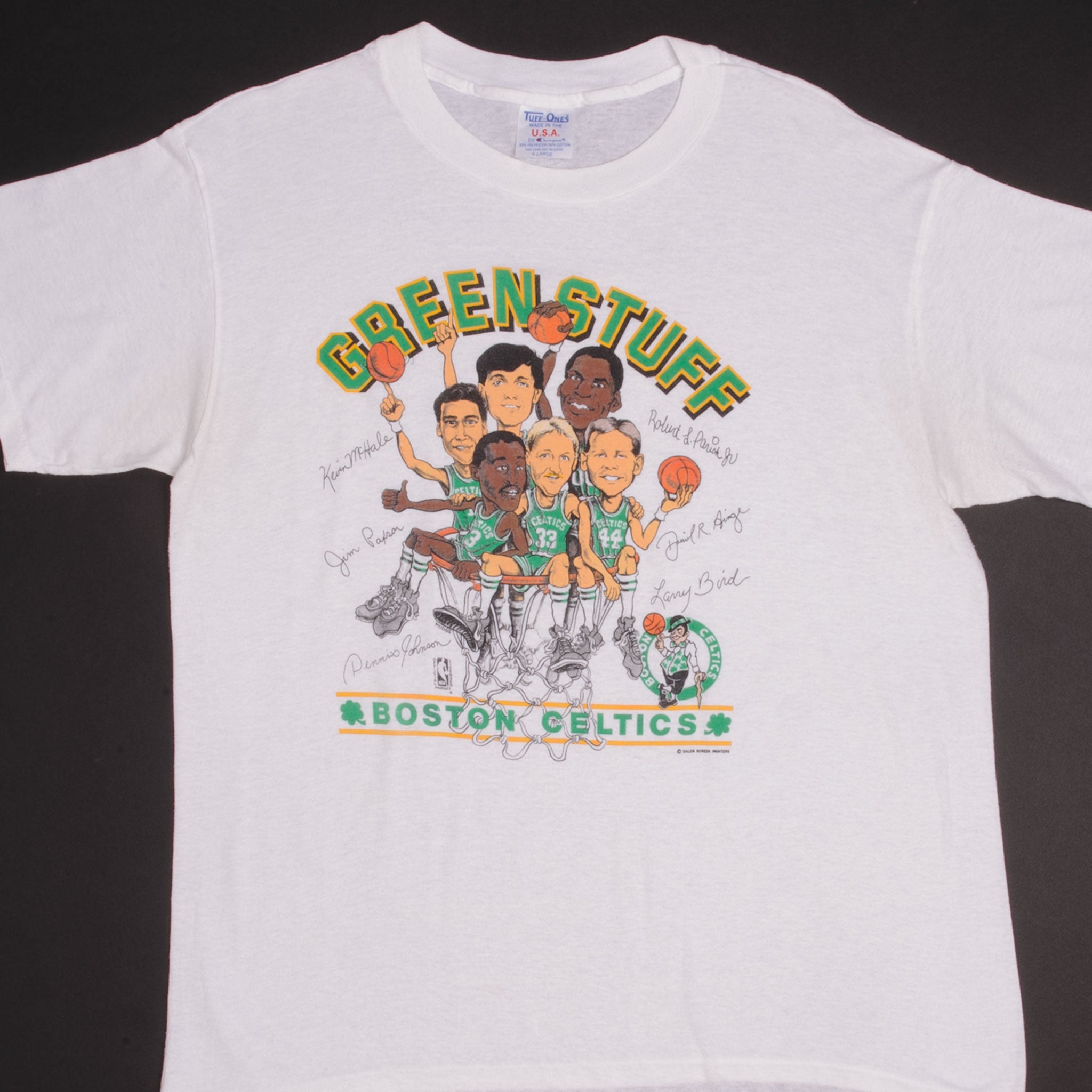 VINTAGE NBA BOSTON CELTICS 1980S TEE SHIRT SIZE XL MADE IN USA