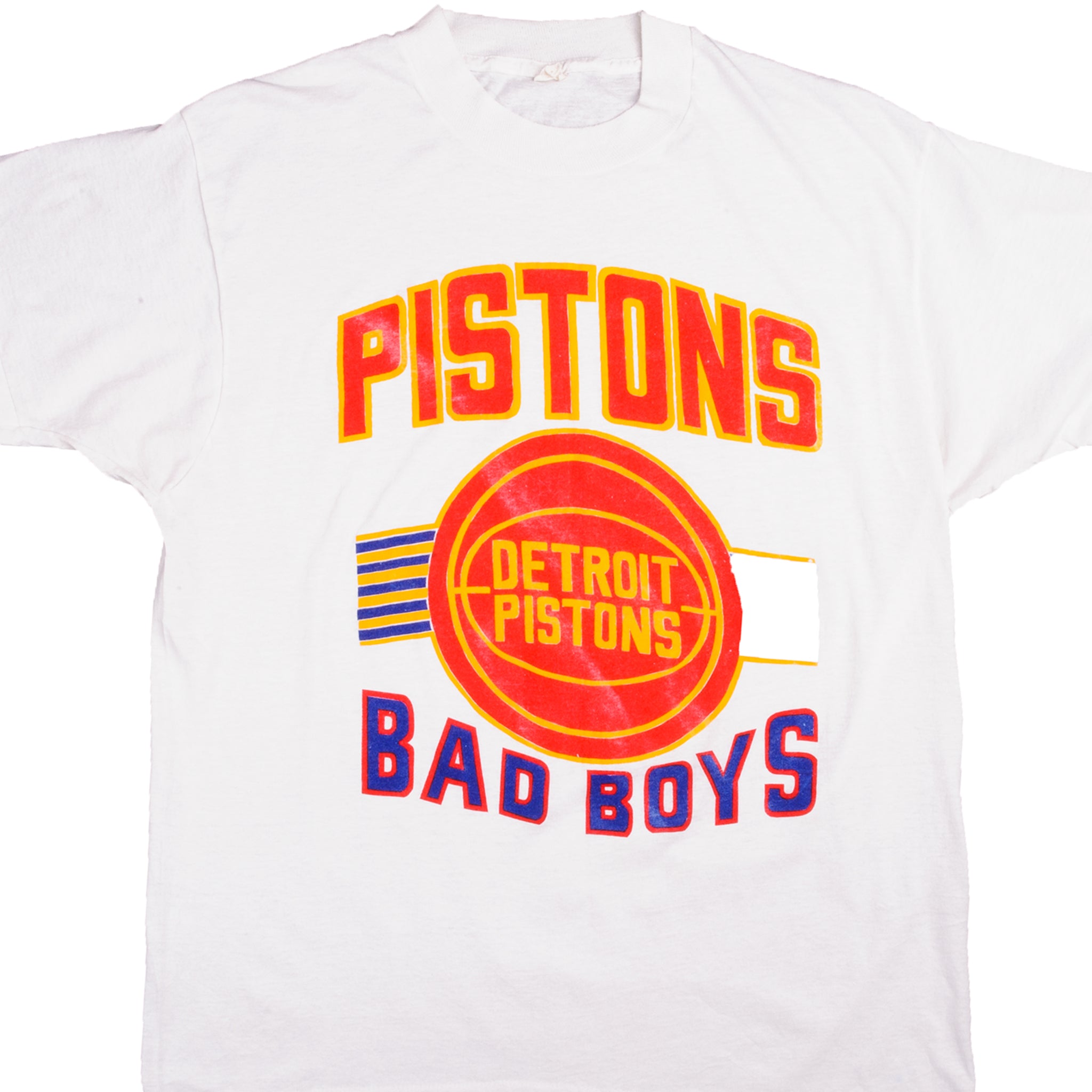 VINTAGE NBA DETROIT PISTON TEE SHIRT 1980S 1990S SIZE LARGE MADE IN USA