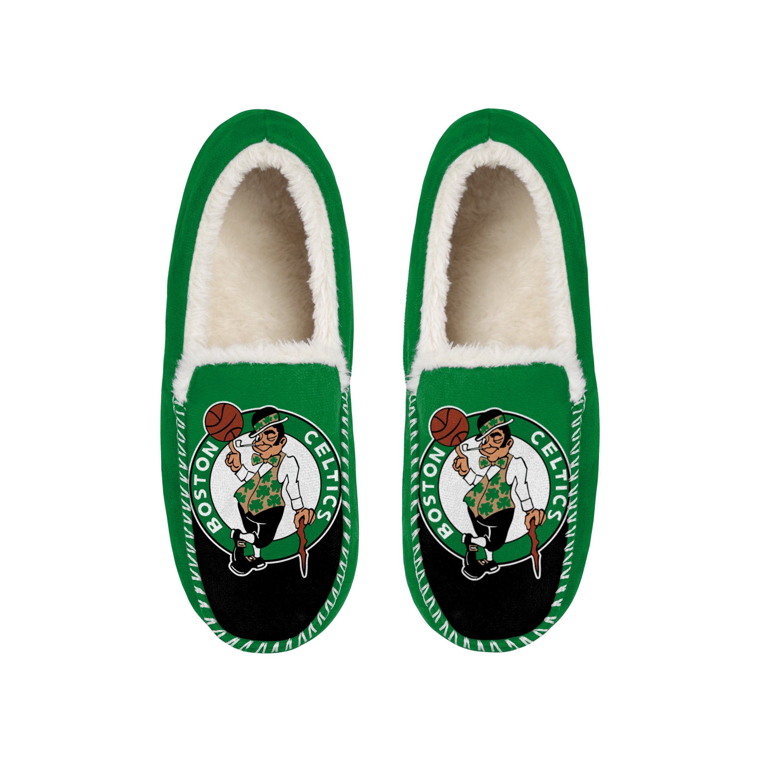 BOSTON CELTICS MEN'S COLOR BLOCK MOCCASINS