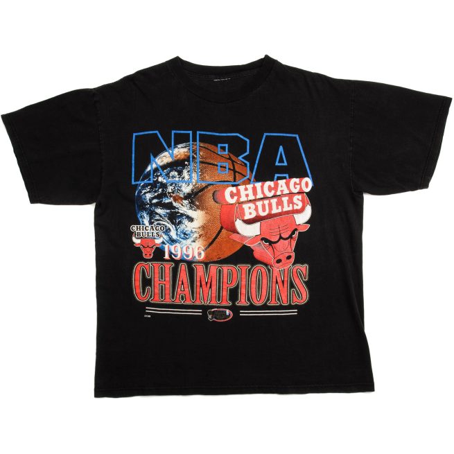 VINTAGE NBA CHICAGO BULLS CHAMPIONS TEE SHIRT 1996 SIZE LARGE