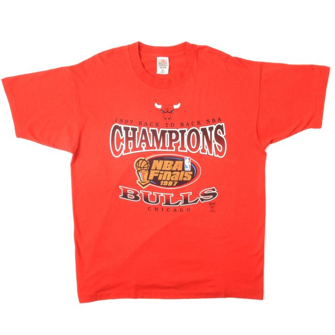 VINTAGE NBA CHICAGO BULLS TEE SHIRT 1987 SIZE XL MADE IN USA