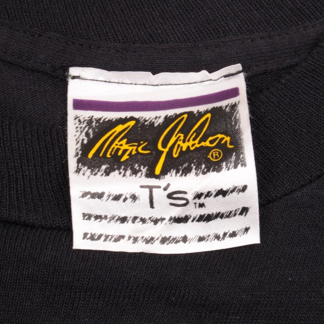 VINTAGE NBA LA LAKERS MAGIC JOHNSON TEE SHIRT 1990S MEDIUM MADE IN USA
