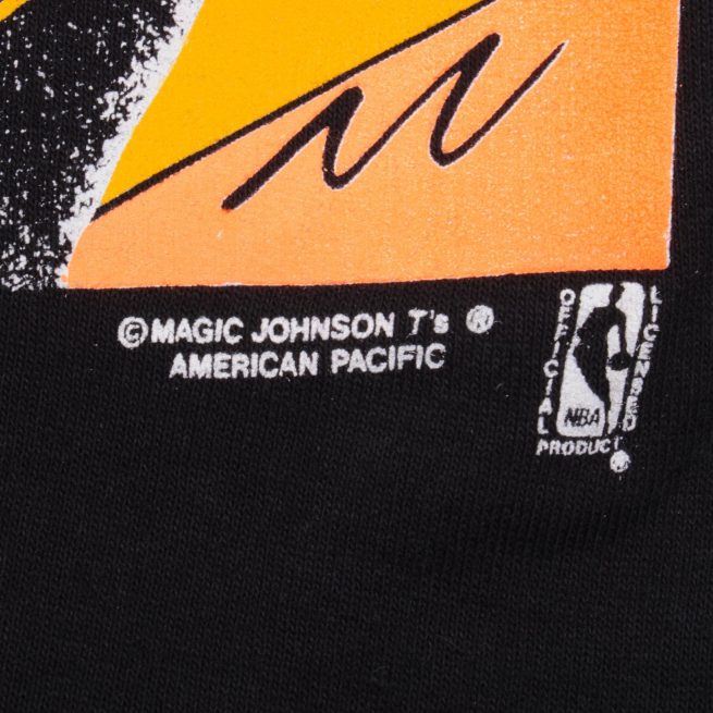 VINTAGE NBA LA LAKERS MAGIC JOHNSON TEE SHIRT 1990S MEDIUM MADE IN USA