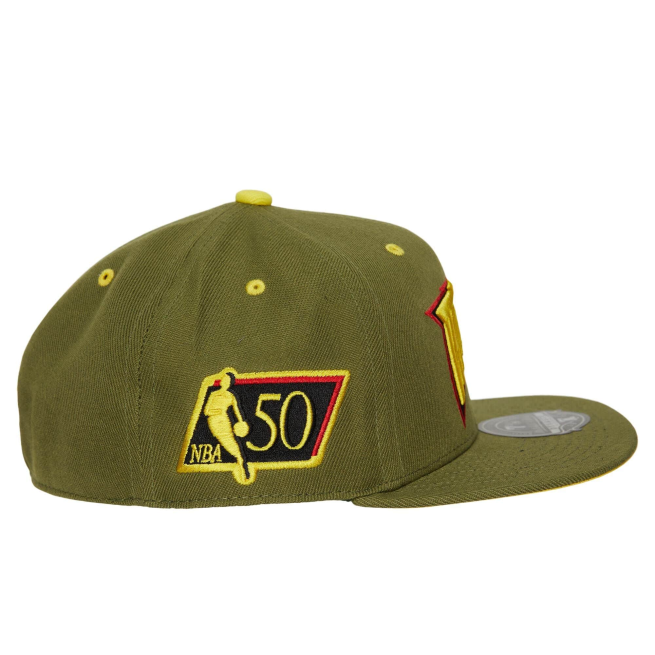 GOLDEN STATE WARRIORS HWC DUSTY OLIVE FITTED HAT