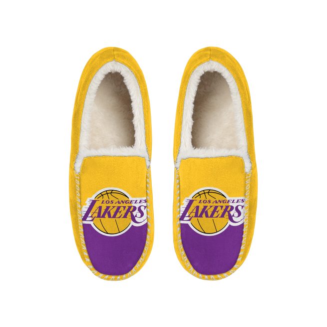 LOS ANGELES LAKERS MEN'S COLOR BLOCK MOCCASINS